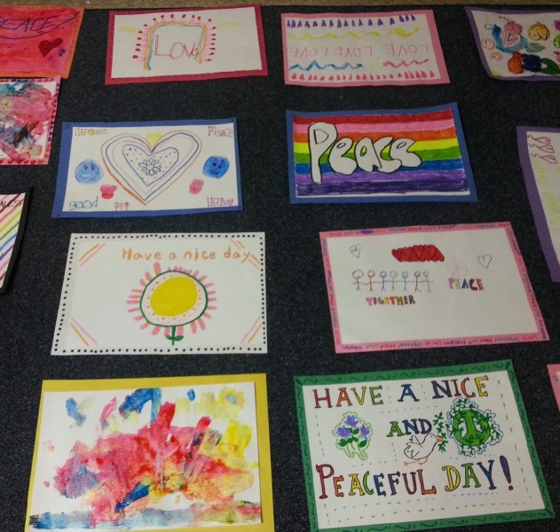 Sunday School Makes Placemats for Homebound Members